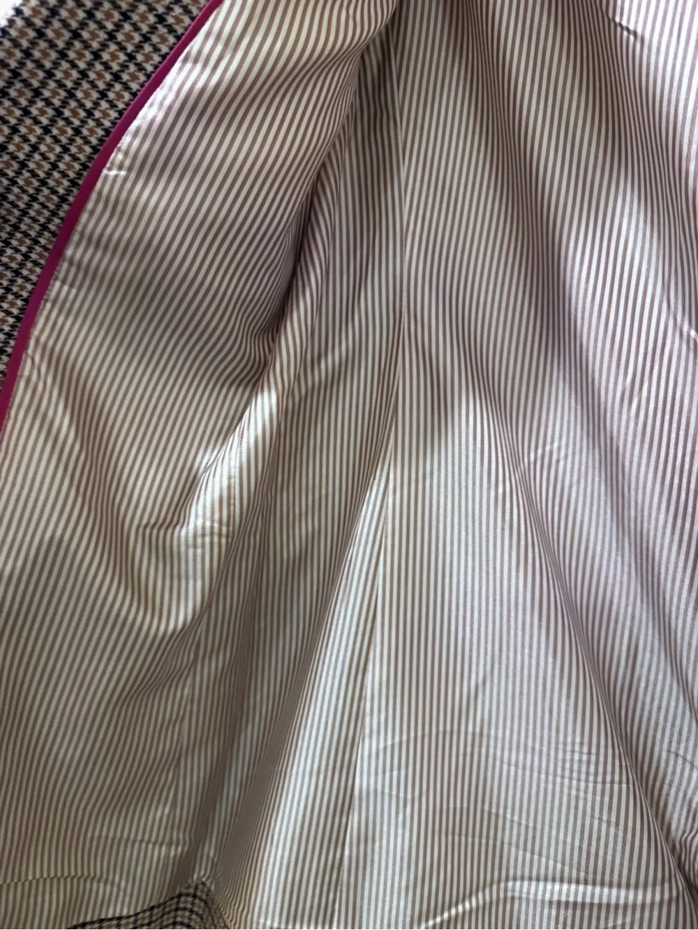 J. Crew Striped Light Pink & White Lined Blazer